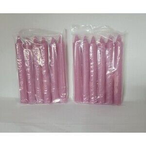12 Pink 6" Candles